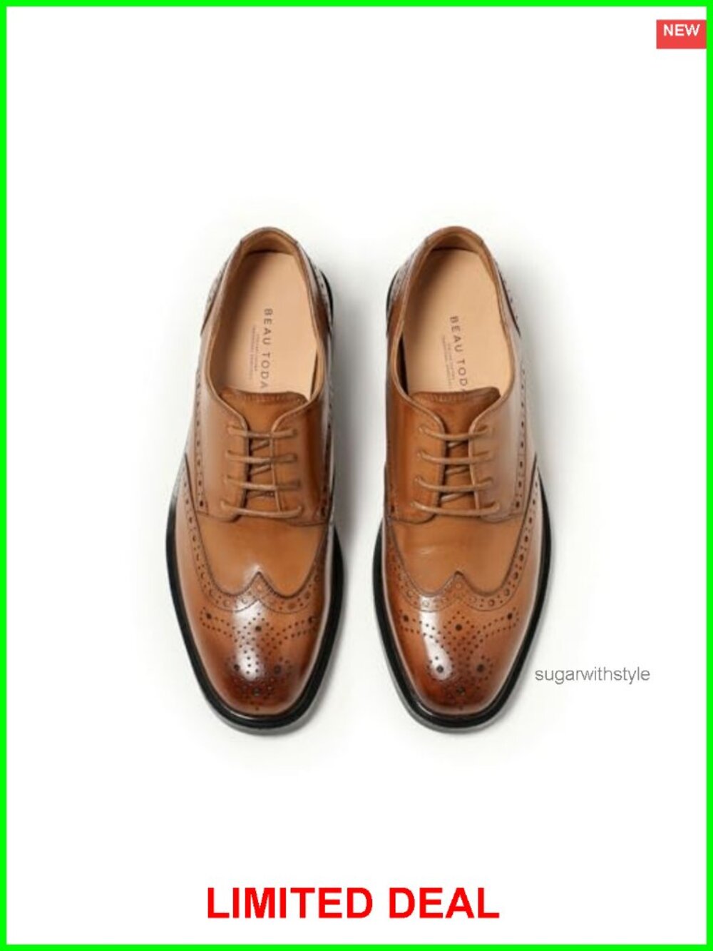 Wingtip Oxford Shoes Women Genuine Calfskin Leather Lace-Up Business Work